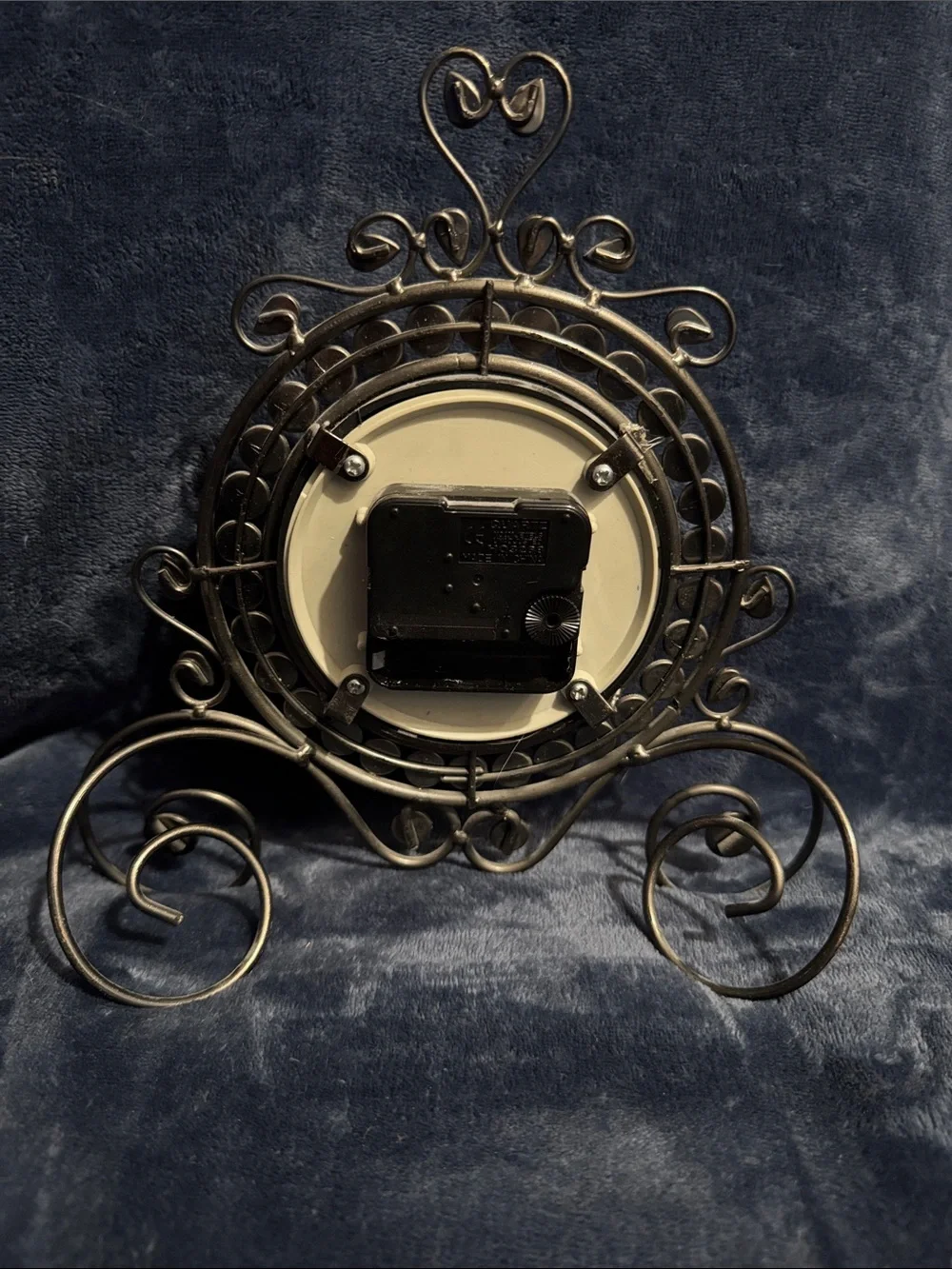 Vintage-Style Amber Accent Wall Clock by